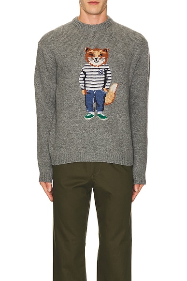 Dressed Fox Intarsia Sweater