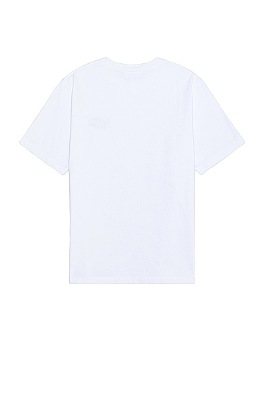 Shop Maison Kitsuné Handwriting Comfort T-shirt In White & Black