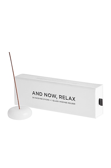Maison Balzac And Now Relax Incense in Opaque White & Sainte