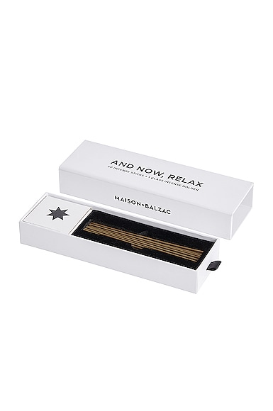Shop Maison Balzac And Now Relax Incense In Opaque White & Sainte