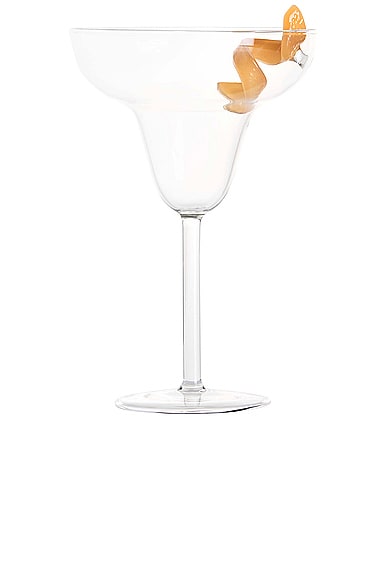 Maison Balzac Le Twist Cocktail Glass in Clear & Opaque Yellow