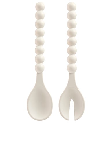 Maison Balzac Cloud Serving Spoons in Ivory | FWRD