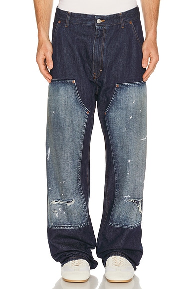 MM6 Maison Margiela Pants 5 Pockets in Blue