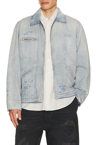 MM6 Maison Margiela Sportsjacket in Light Blue