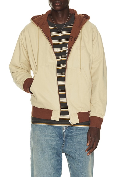 MM6 Maison Margiela Sportsjacket in Beige & Light Brown