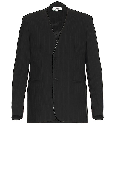 Pinstripe Wool Jacket