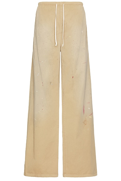 MM6 Maison Margiela Pants in Sand Beige