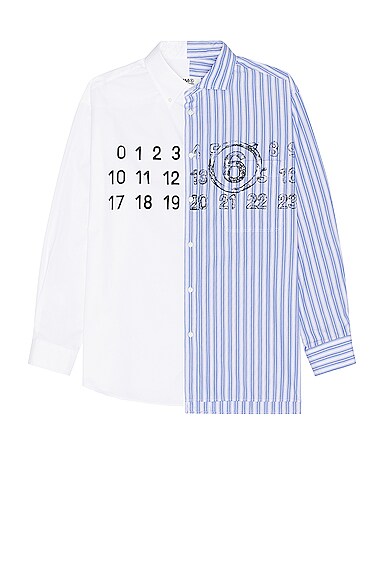MM6 Maison Margiela バイカラーベルテッドシャツ MM6 Maison Margiela