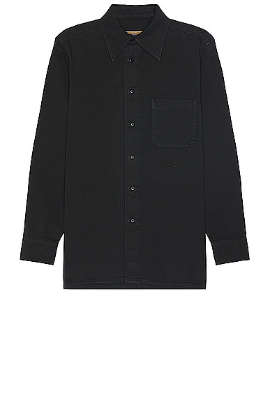 MM6 Maison Margiela Long Sleeve Shirt in Black