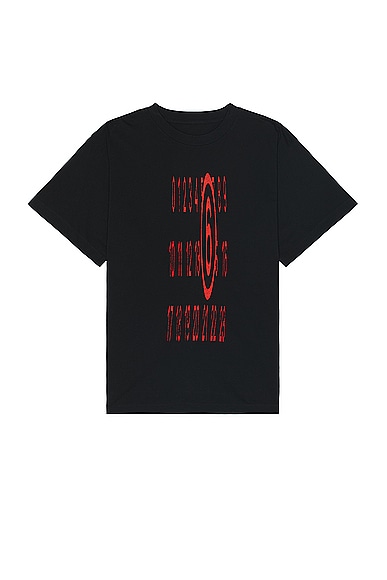 MM6 Maison Margiela Graphic T-Shirt in Black