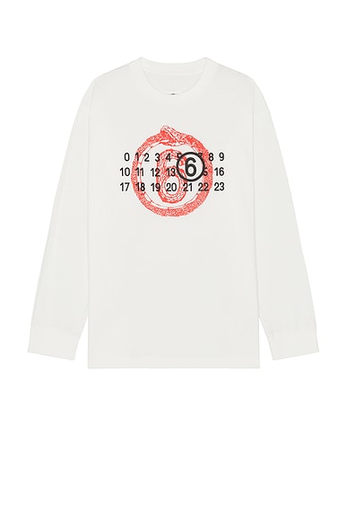 MM6 Maison Margiela プリント Tシャツ | ホワイト | FARFETCH JP