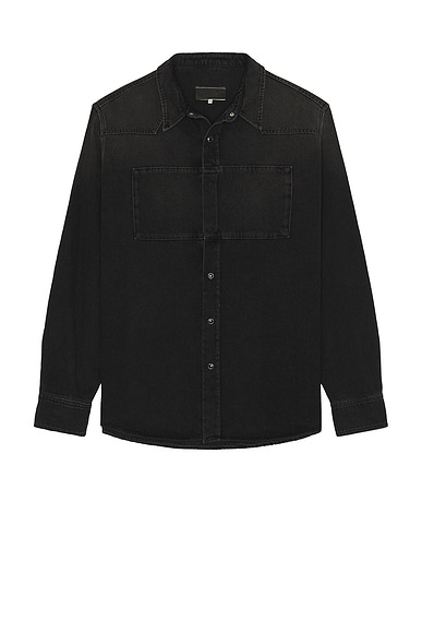 MM6 Maison Margiela Long Sleeved Shirt in Black