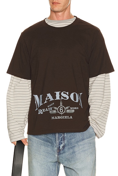MM6 Maison Margiela Tee Shirt in Brown