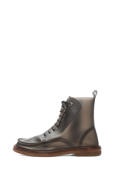MM6 Maison Margiela Rain Boots in Black | FWRD