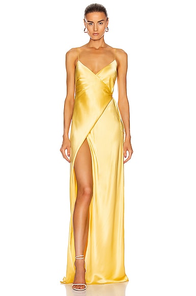 for FWRD Strappy Wrap Gown