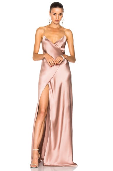 for FWRD Strappy Wrap Gown