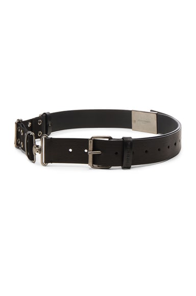 Military Canvas & Calf Leather Belt