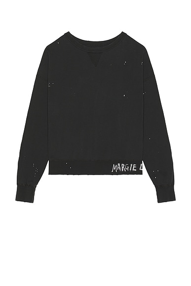 Maison Margiela Sweatshirt in Washed Black