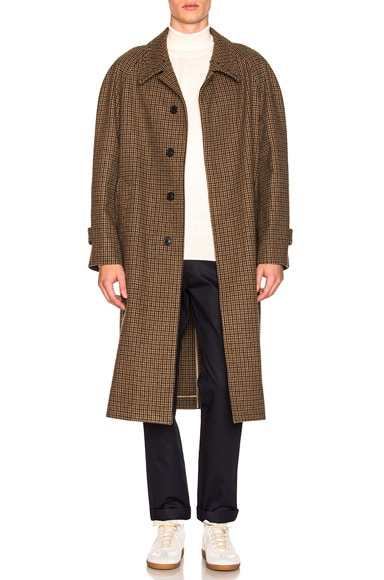 Margiela houndstooth coat top