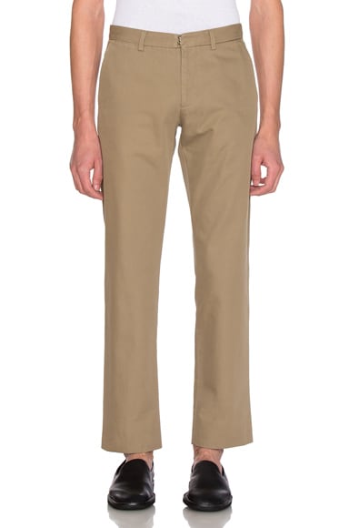 Cotton Gabardine Slim Chino