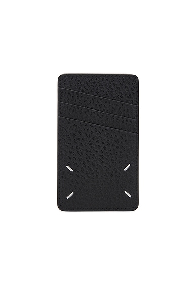 Maison Margiela Vertical Card Holder in Black