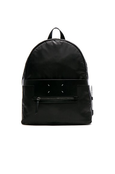 【関税&送料込み】Maison Margiela Nylon Backpack Maison Margiela Nylon Backpack in Black | FWRD