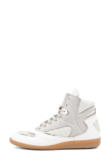 maison margiela white high top