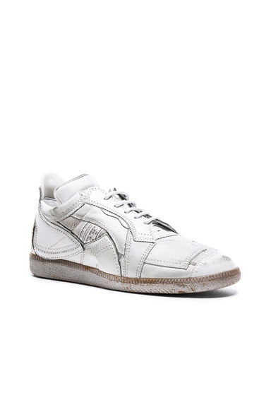 Limited Edition Mixed Soft Leather & Mesh Sneakers
