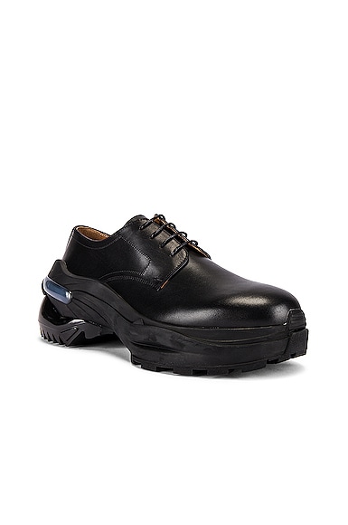 Maison Margiela Cross Derby in Black | FWRD