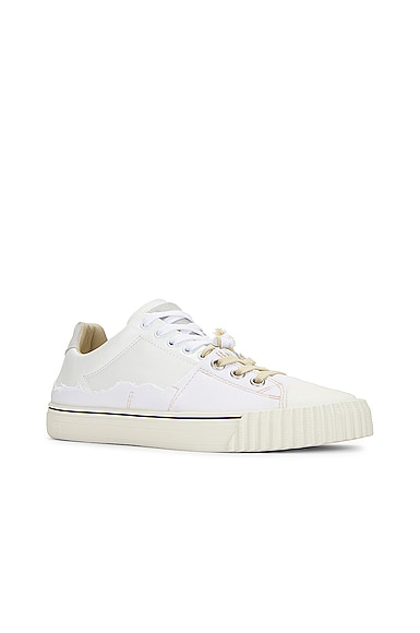 Shop Maison Margiela New Evolution Low Sneaker In White & Off White