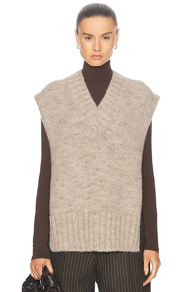 Maison Margiela Sweater Vest in Light Brown