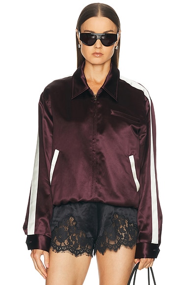 Satin Bomber Jacket