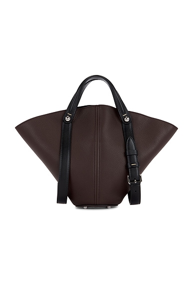 Maison Margiela Small Dress Age Bag in Walnut & Black | FWRD
