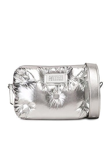 【FW22新作*日本未入荷】GLAM SLAM CROSSBODY BAG Maison Margiela Glam Slam Crossbody Bag in Silver | FWRD
