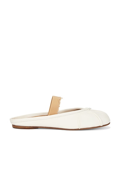 Maison Margiela Tabi Ballerina Mule in Ivory & Nude