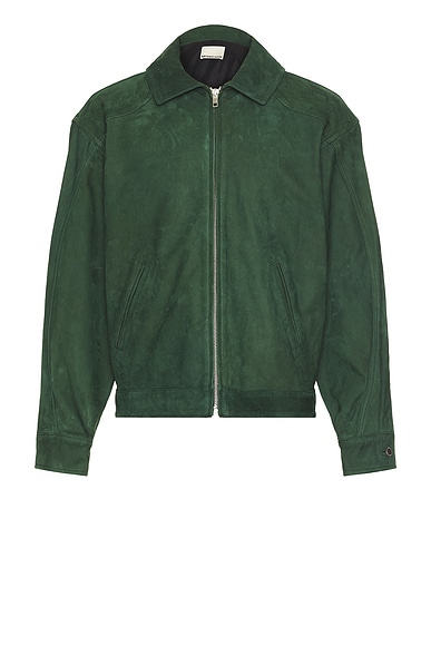 Fear of god satin hooded bomber top