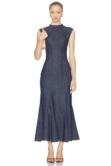Mimchik Denim Dress in Indigo