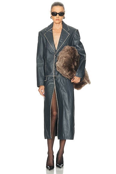 Mimchik Mulholland Coat in Steel