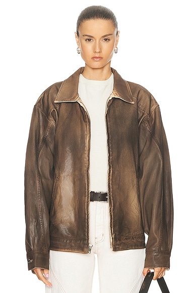 Lemaire Dispatch Jacket in Cigar | FWRD