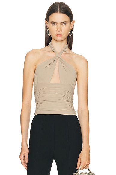 for FWRD Piper Knotted Halter Top