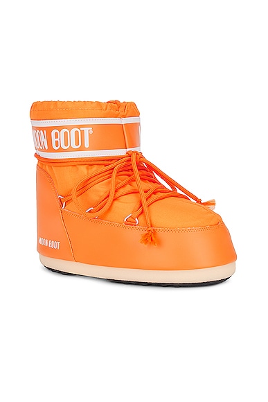 Shop Moon Boot Icon Low Boot In Sunny Orange