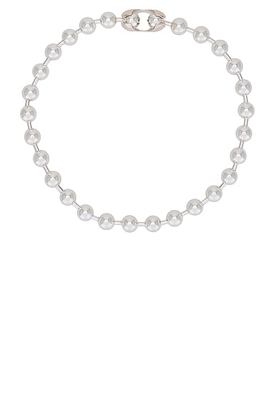 Martine Ali 925 Bulky Ball Choker in Silver