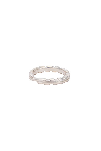 Shop Martine Ali Stacking Groove Ring In Silver