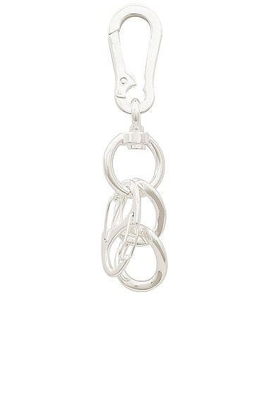 Silver Coated Bias Keychain