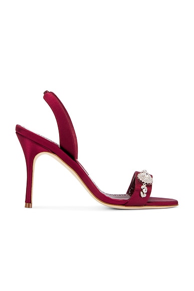 Alexander Wang Kaia Satin Heel in Red FWRD