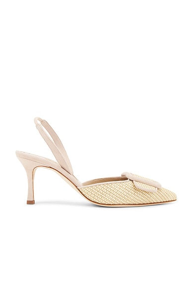 Manolo Blahnik Jada 70 Mule in Multi | FWRD Manolo Blahnik Jada 70 Mule in Multi | FWRD
