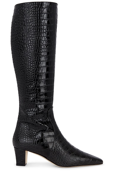 Manolo Blahnik Penelope 50 Boot in Black