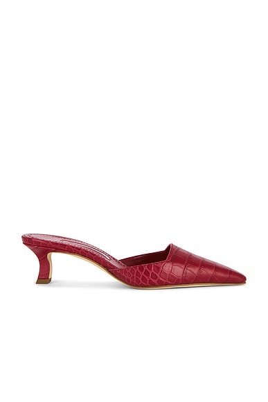 Manolo Blahnik Moiramu 50 Pump in Bright Red