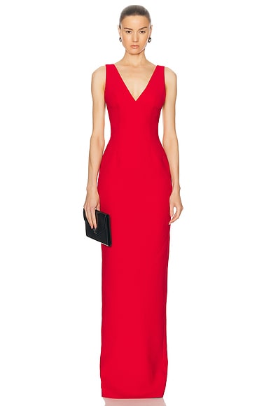 Plunging V Neck Dress