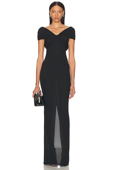 MONOT Off Shoulder Dress in Black